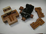 Pattern and core boxes for brass valve, designed and built by United. Pattern and core boxes for brass valve, designed and built by United.